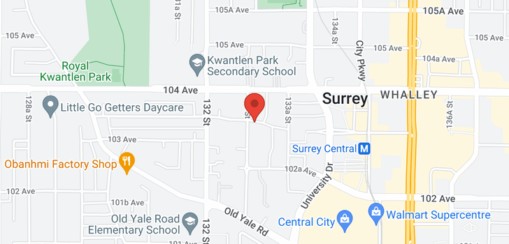 map of 1911 13308 CENTRAL AVENUE